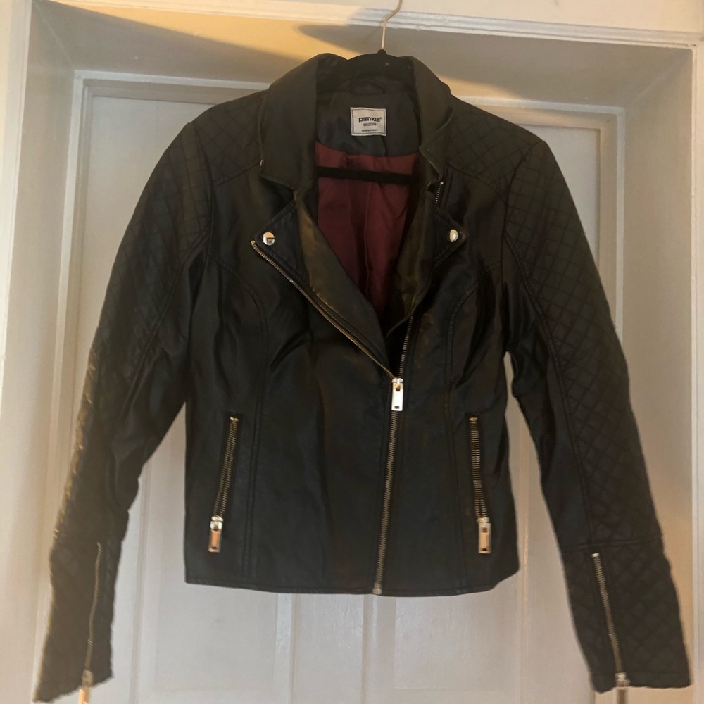 Faux-leather French Moro jacket